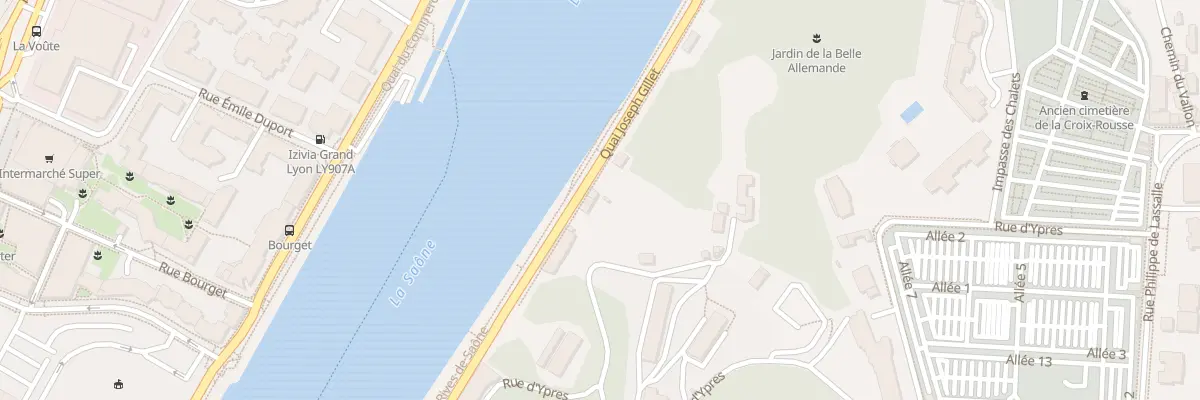 Plan du 64T Quai Joseph Gillet à Lyon 4e Arrondissement
