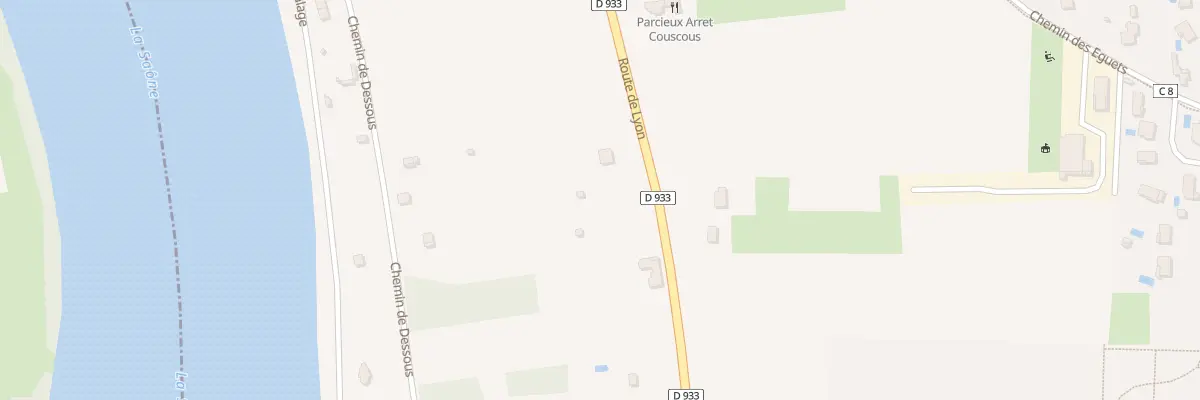 Plan du 504 Rte de Lyon à Parcieux