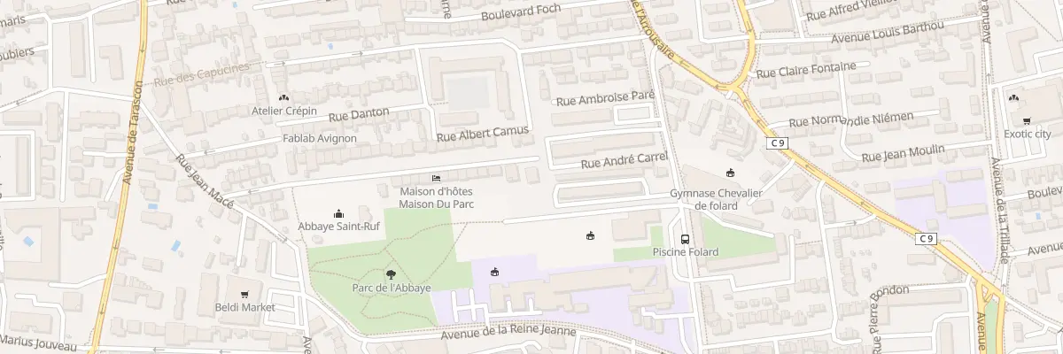 Plan du 40 Bd Roux Renard à Avignon