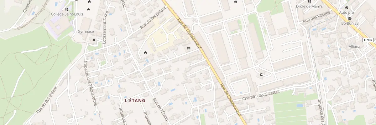 Plan du 728 Rue Chateauneuf à Pertuis
