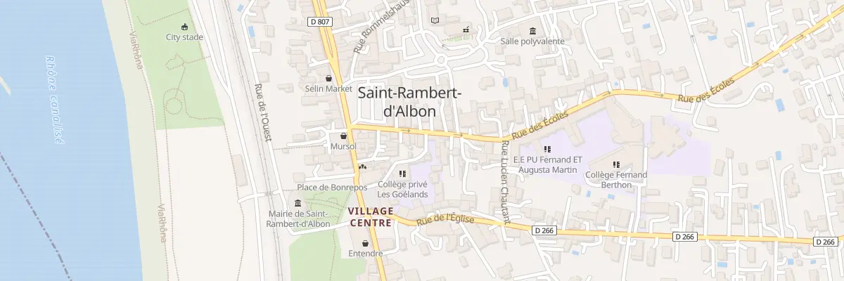 Plan du 14 Rue des Écoles à Saint-Rambert-d’Albon