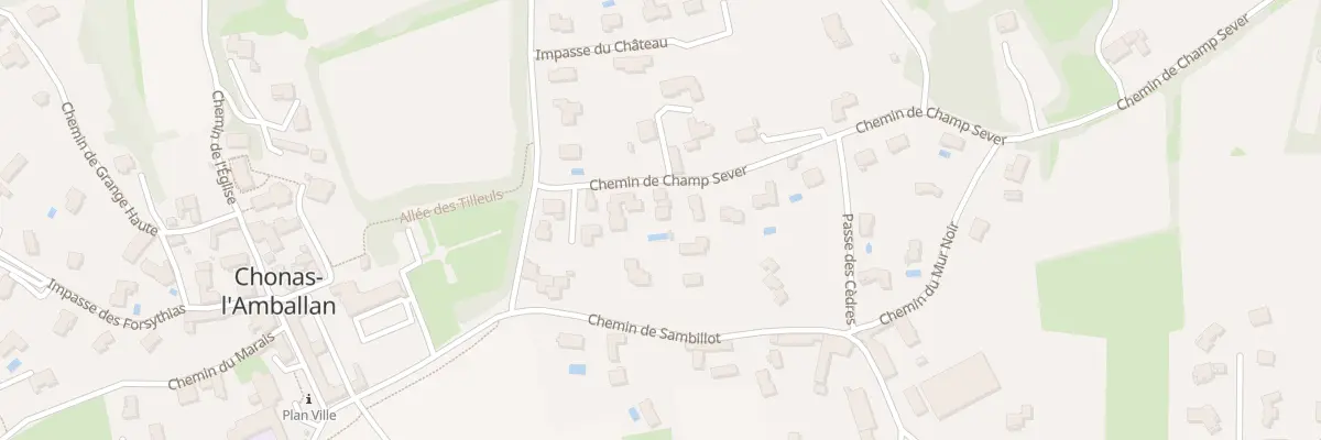 Plan du 330 Che de Champ-Sever à Chonas-l’Amballan