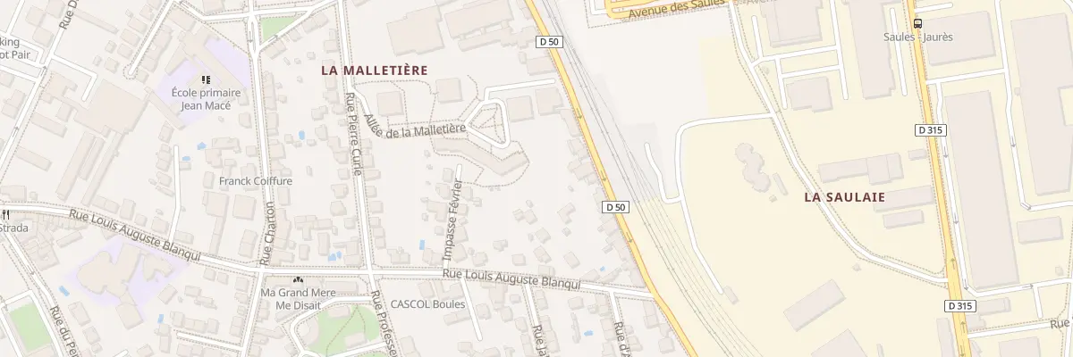 Plan du 24 Rue Louis Aulagne à Oullins-Pierre-Bénite