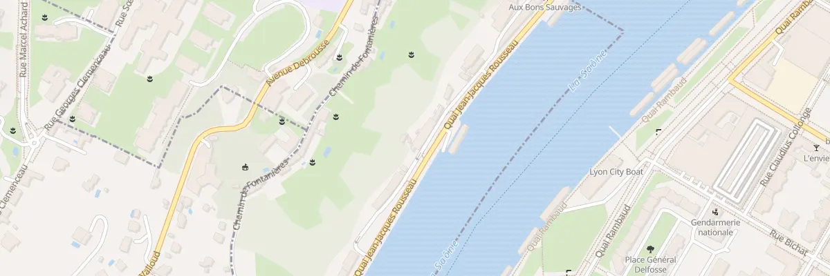 Plan du 7 Quai J J Rousseau à La Mulatière