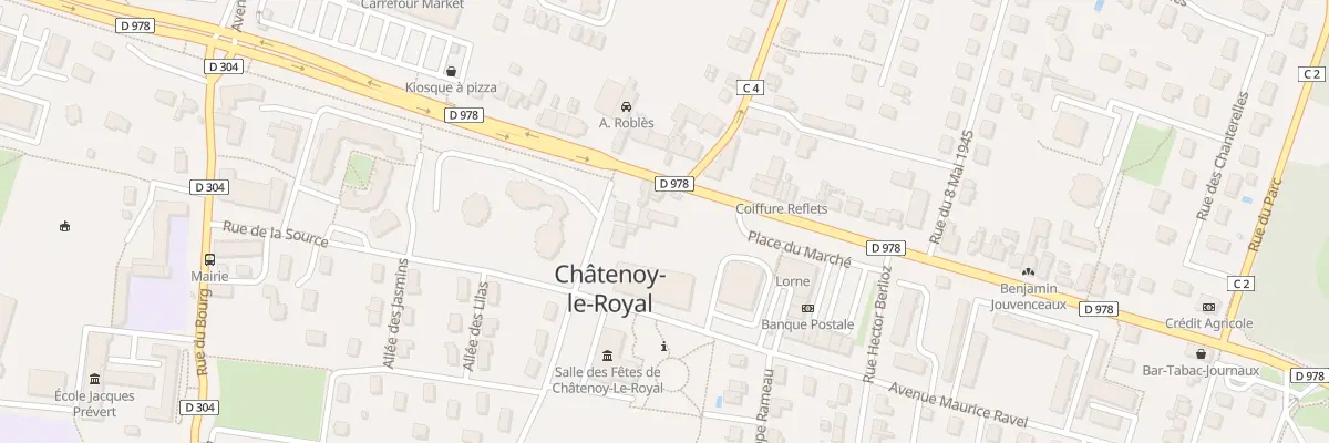 Plan du 17 Av General de Gaulle à Châtenoy-le-Royal