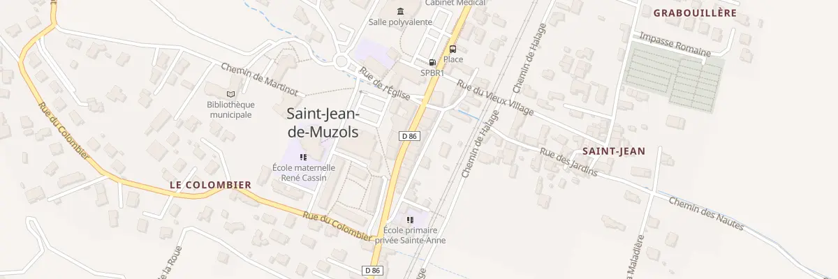 Plan du 33 Rue Centrale à Saint-Jean-de-Muzols