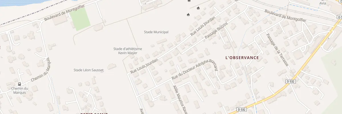 Plan du 25 Rue Louis Jourdan à Tournon-sur-Rhône