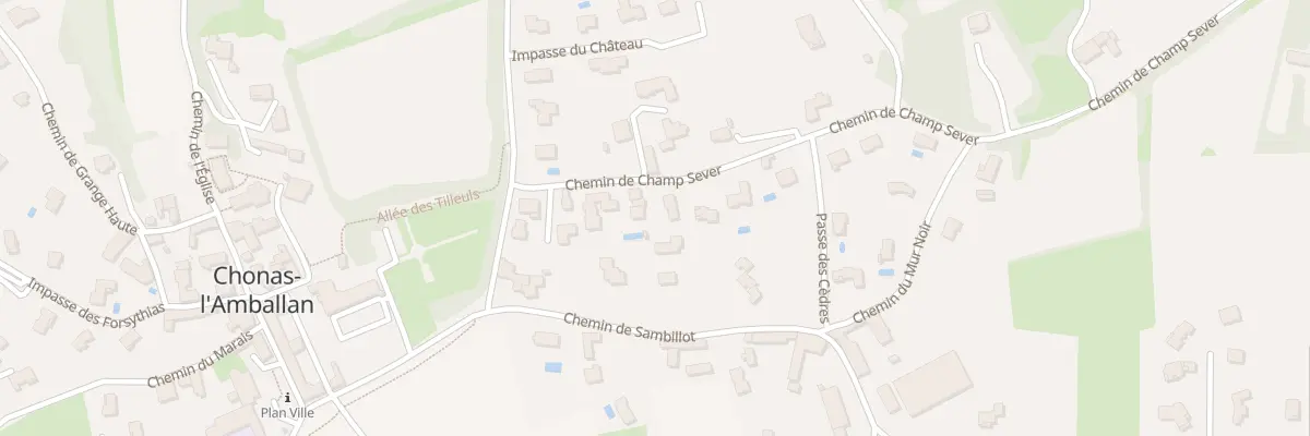 Plan du 354 Che de Champ-Sever à Chonas-l’Amballan
