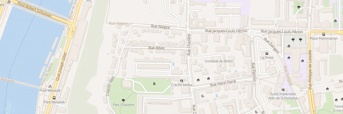 Plan du 5 Rue Ribot à Lyon 4e Arrondissement