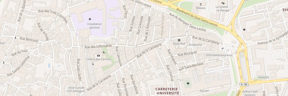 Plan du 95 Rue Carreterie à Avignon