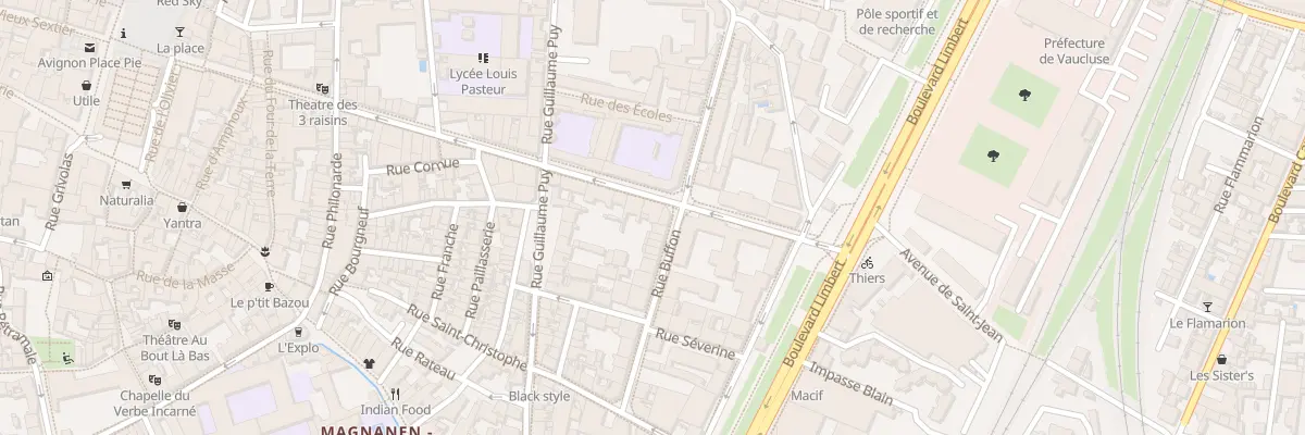 Plan du 56 Rue Thiers à Avignon