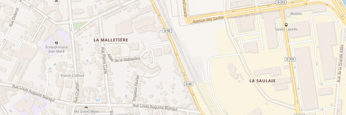 Plan du 22 Rue Louis Aulagne à Oullins-Pierre-Bénite