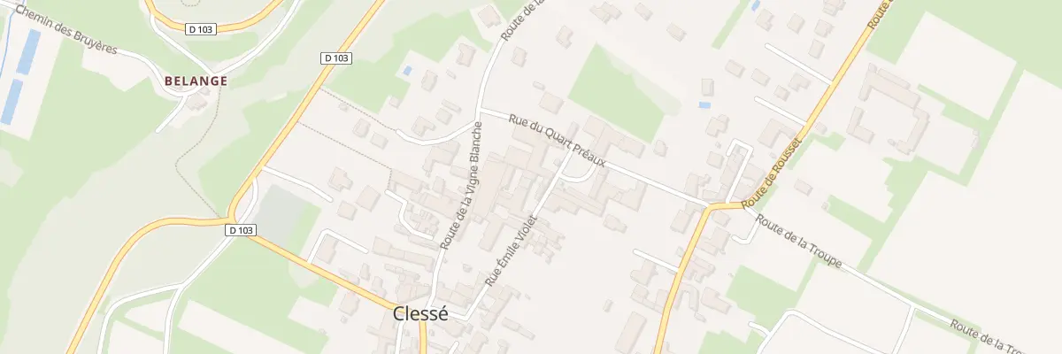 Plan du 12 Rue Émile Violet à Clessé