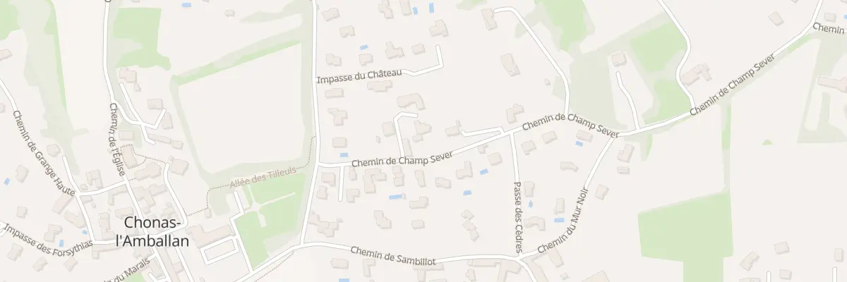 Plan du 363 Che de Champ-Sever à Chonas-l’Amballan