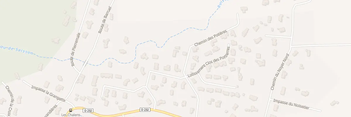 Plan du 187 Che des Potieres à Saint-Georges-les-Bains