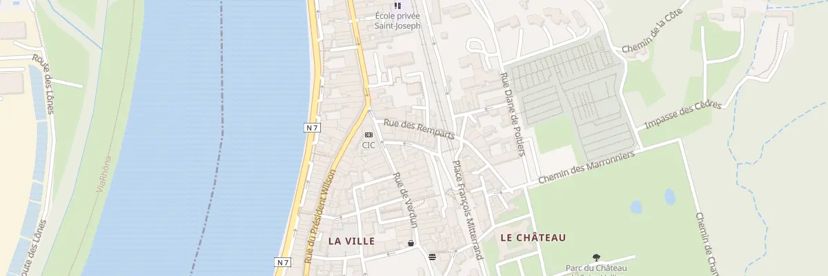 Plan du 9 Rue des Pénitents à Saint-Vallier