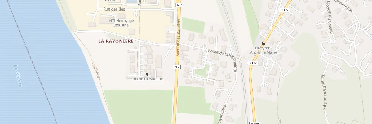 Plan du 7 Av des Bateliers à Laveyron