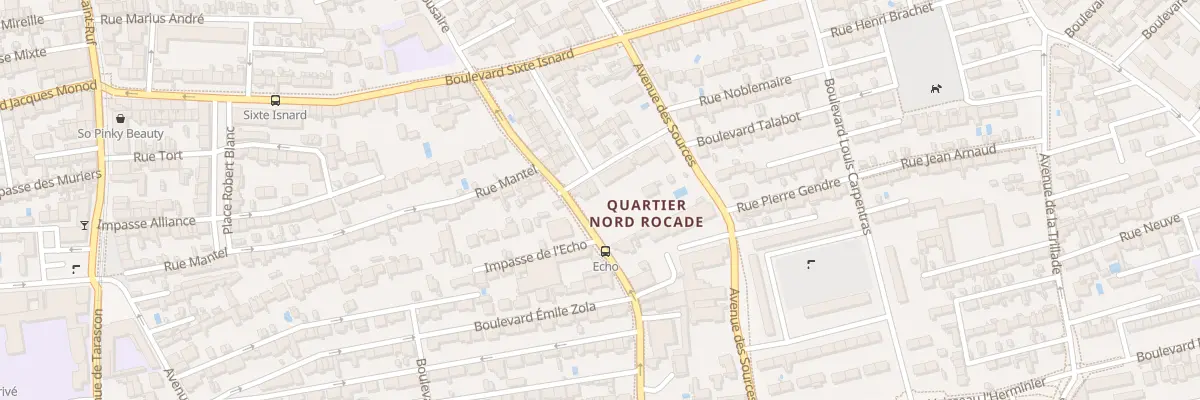 Plan du 2 Rue Pierre et Marie Curie à Avignon