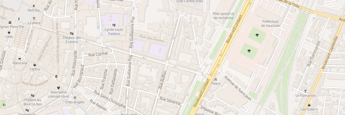 Plan du 45 Rue Thiers à Avignon
