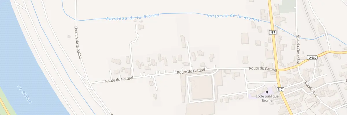 Plan du 290 Rte de Paturel à Érôme
