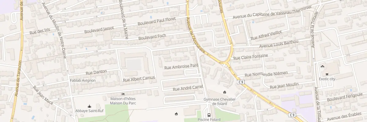Plan du 4 Rue Ambroise Paré à Avignon