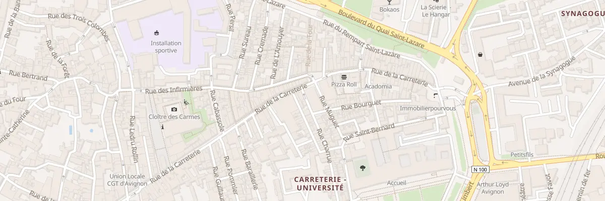 Plan du 114 Rue Carreterie à Avignon