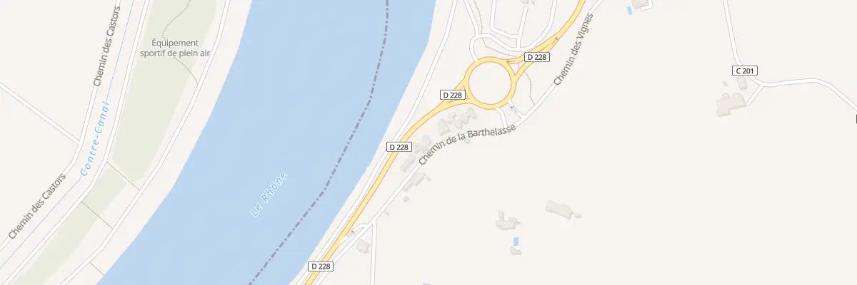 Plan du 2135 Che de la Barthelasse à Avignon