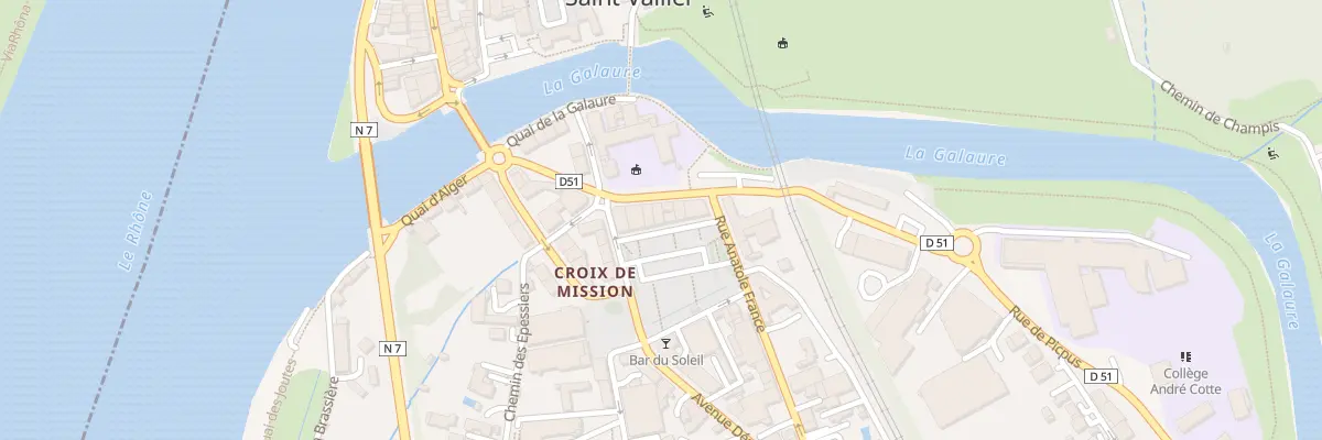Plan du 7 Pl du Champ de Mars à Saint-Vallier