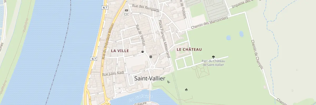 Plan du 13 Rue du Château à Saint-Vallier