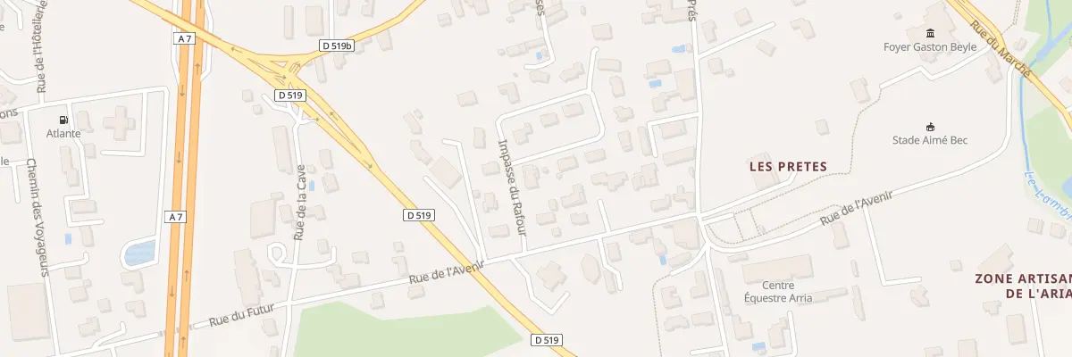 Plan du 371 Imp du Rafour à Chanas