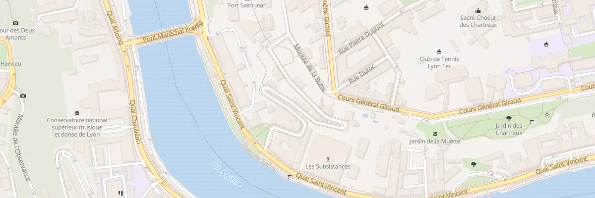Plan du 15 Mte de la Butte à Lyon 1er Arrondissement