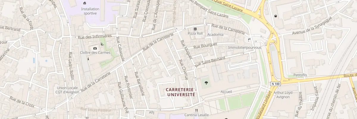 Plan du 4 Rue Charrue à Avignon