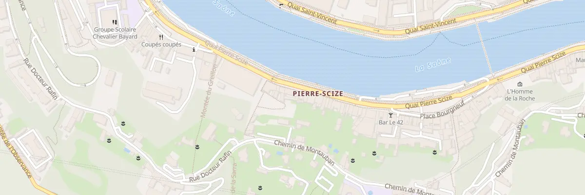 Plan du 20 Quai Pierre Scize à Lyon 9e Arrondissement