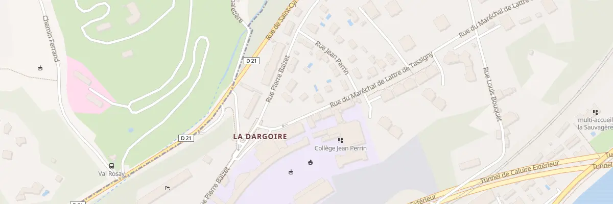 Plan du 1 Rue Mal de Lattre de Tassigny à Lyon 9e Arrondissement
