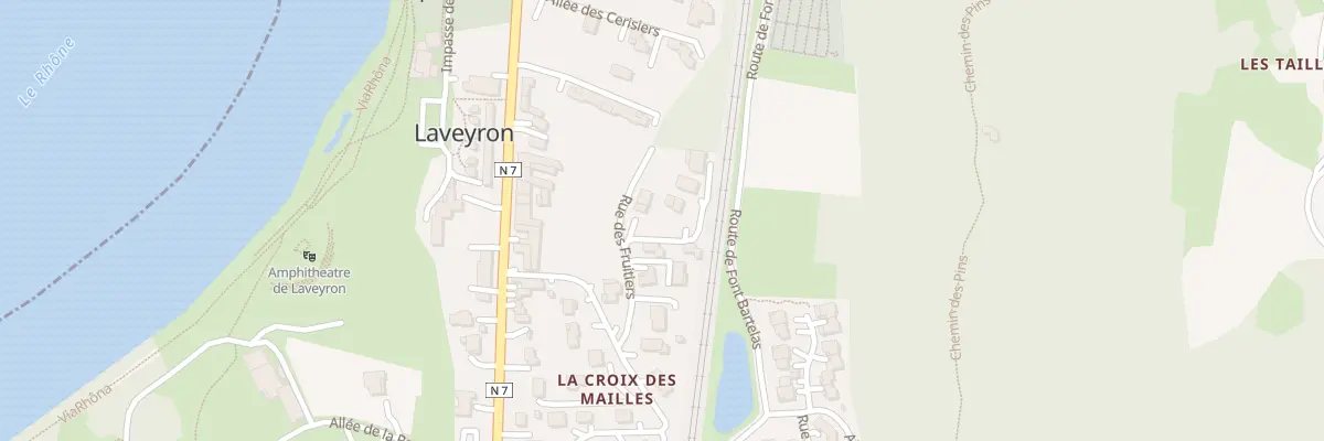 Plan du 84 Rue des Fruitiers à Laveyron