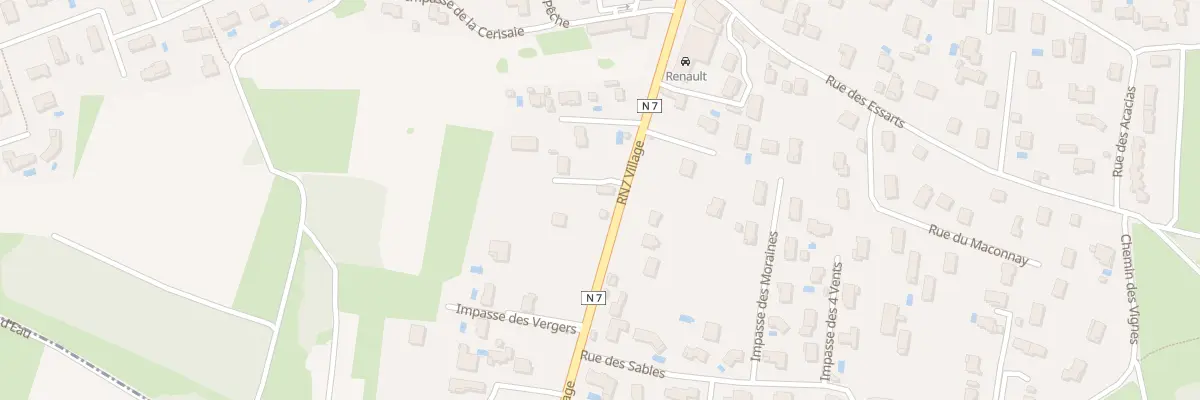 Plan du 5005 Rte Nationale 7 à Auberives-sur-Varèze