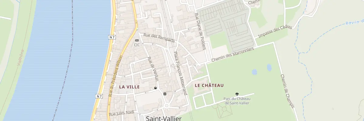 Plan du 6 Pl François Mitterrand à Saint-Vallier