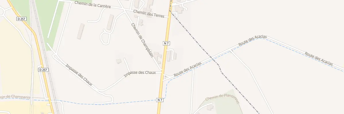 Plan du 958 Av de Champblain à Laveyron