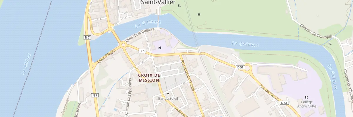 Plan du 13 Pl du Champ de Mars à Saint-Vallier