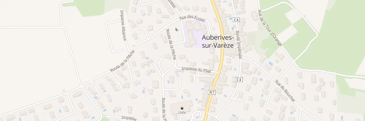 Plan du 92 Imp du Pilat à Auberives-sur-Varèze