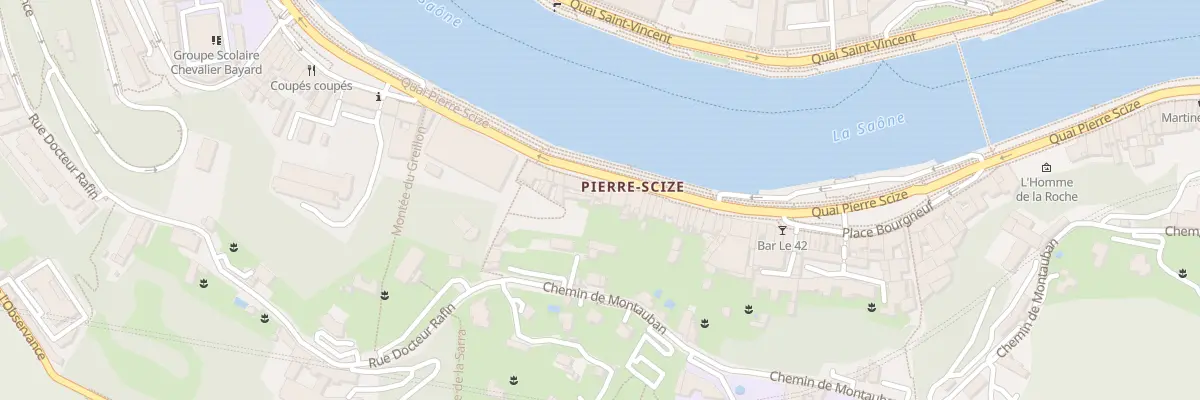 Plan du 21 Quai Pierre Scize à Lyon 9e Arrondissement