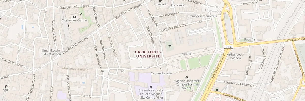 Plan du 28 Rue Charrue à Avignon