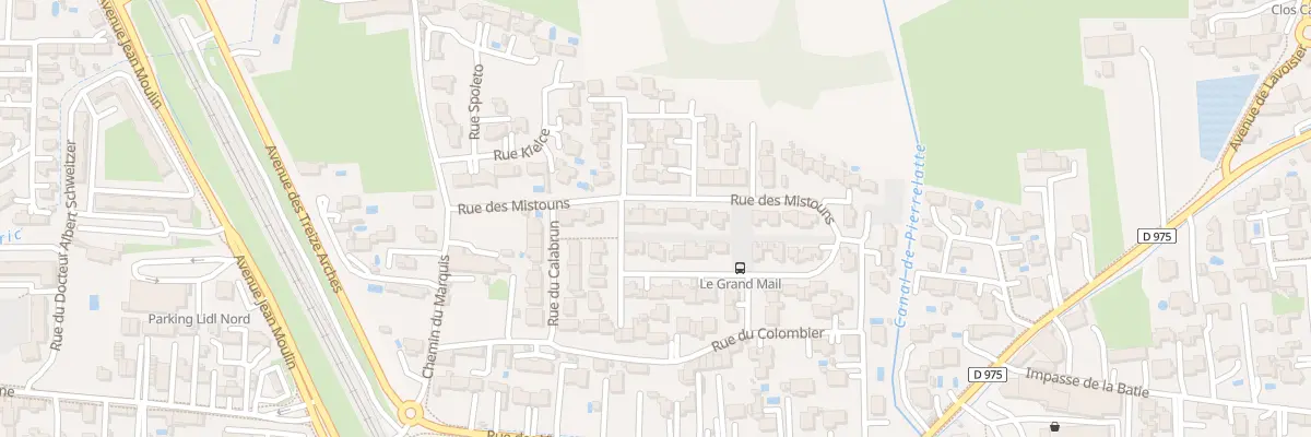 Plan du 166 Rue des Mistouns à Orange