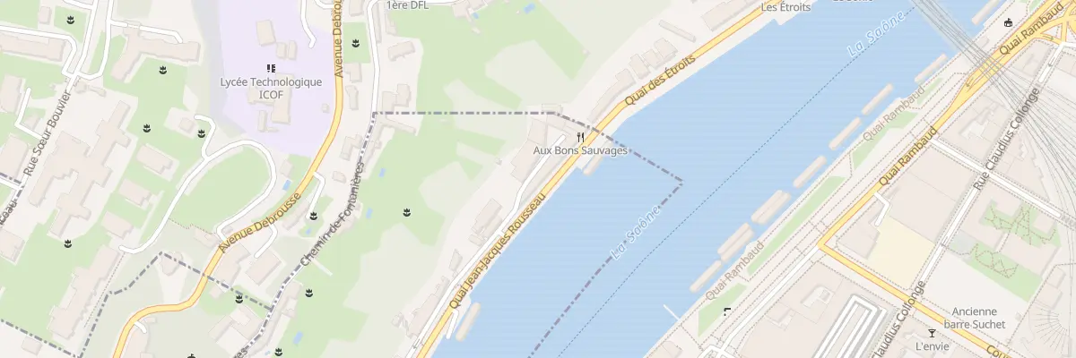 Plan du 3B Quai J J Rousseau à La Mulatière