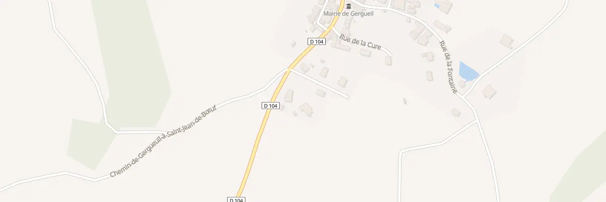 Plan du 4 Rue de la Fin de Chene à Gergueil