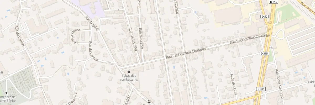 Plan du 46 Rue Paul Vaillant-Couturier à Oullins-Pierre-Bénite