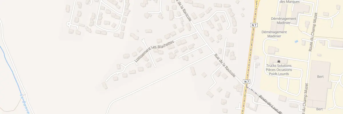 Plan du 18T Rue de La Ravicole à Andancette