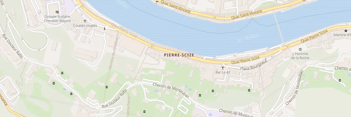 Plan du 23 Quai Pierre Scize à Lyon 9e Arrondissement