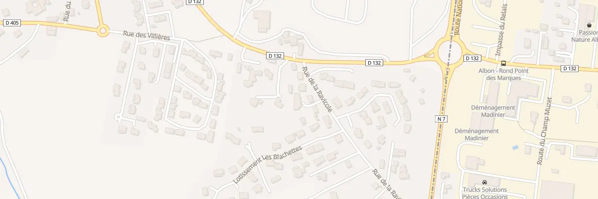 Plan du 8T Rue de La Ravicole à Andancette
