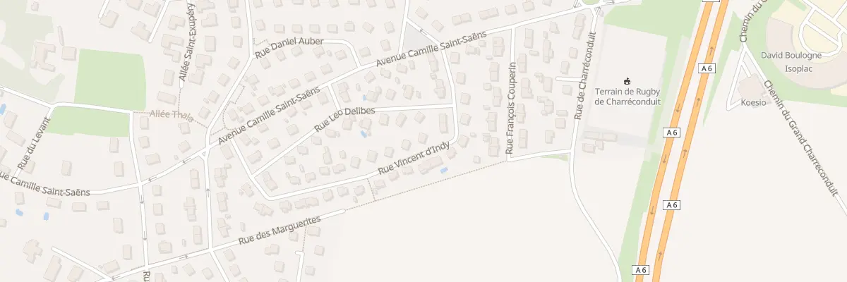 Plan du 14 Rue Vincent d’Indy à Châtenoy-le-Royal